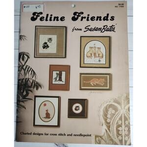 Susan Bates Feline Friends Cross Stitch Patterns Cats, Kittens, Kitty, Kitties
